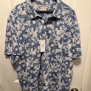 Southern Tide Blue Floral Men's Shirt